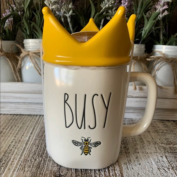 Queen Bee Crown Coffee Cup Mug Rae Dunn - Picture 2 of 4